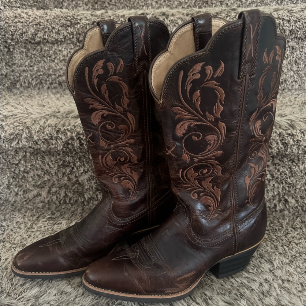 Twisted X Brown Leather Cowboy Boots